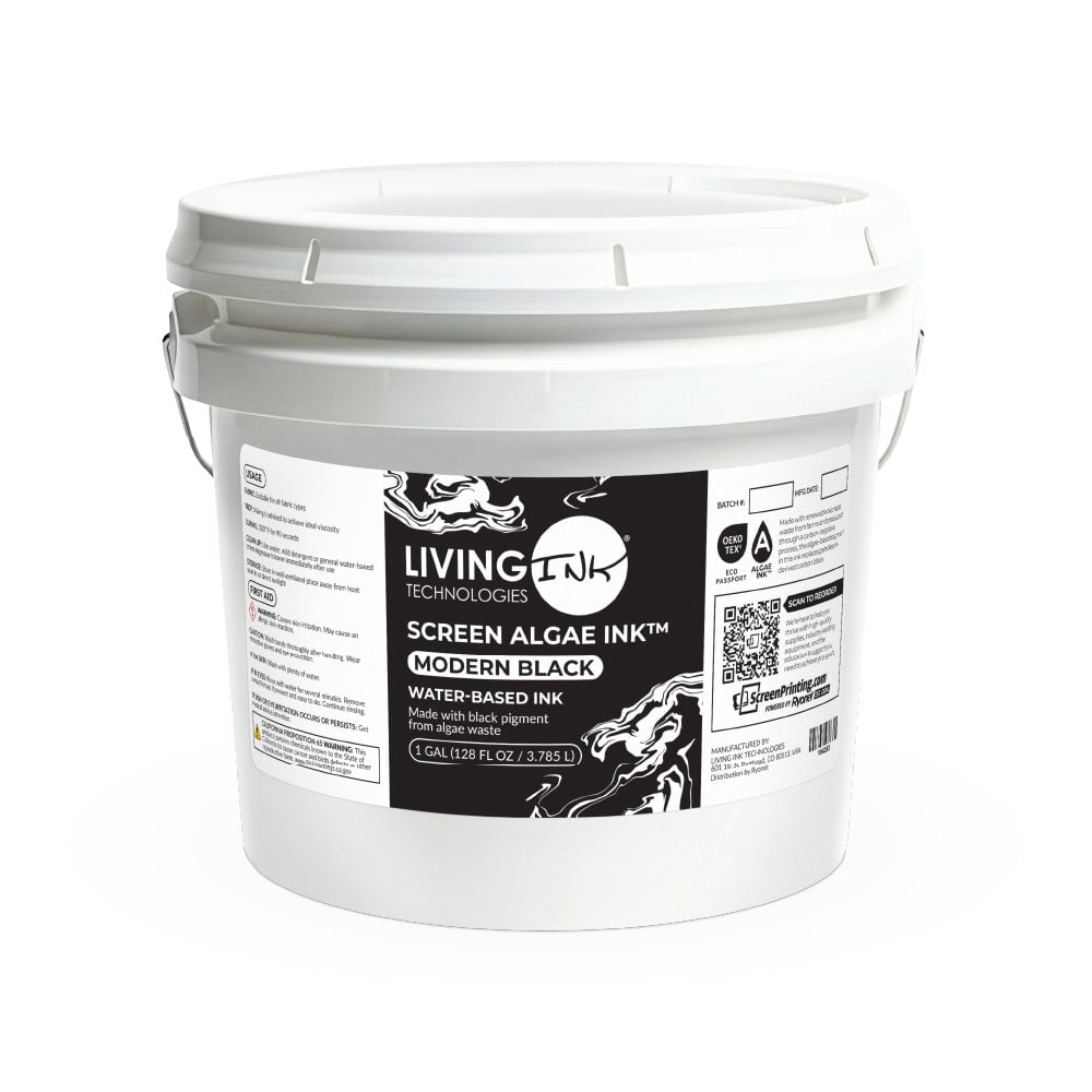 Living Ink Modern Black Screen Algae Ink Gallon | Screenprinting.com