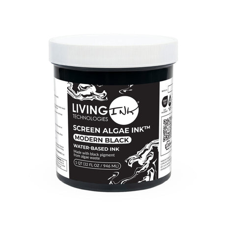 Living Ink Modern Black Screen Algae Ink Quart | Screenprinting.com