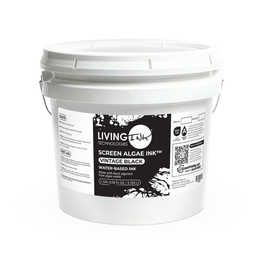Living Ink Vintage Black Screen Algae Ink Gallon | Screenprinting.com