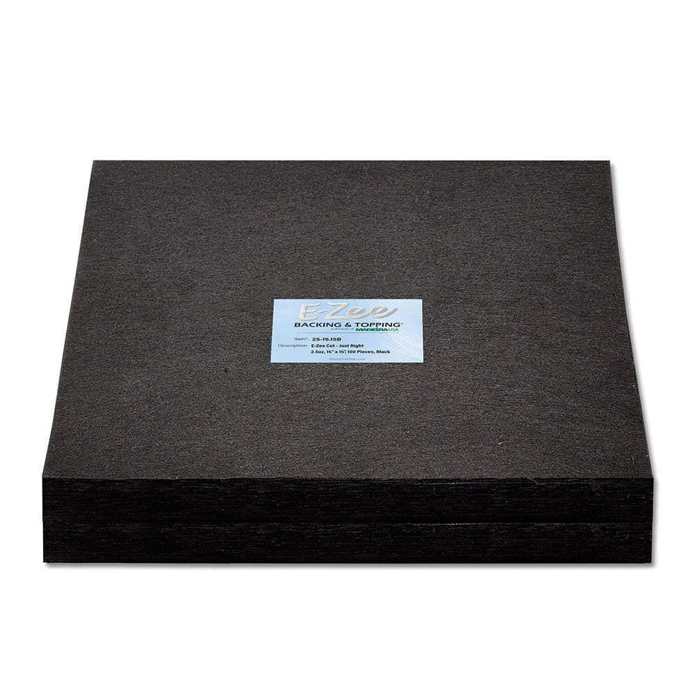 Madeira E-Zee Cut® Just Right 2.5 oz. Backing - 15x15in Black | Screenprinting.com