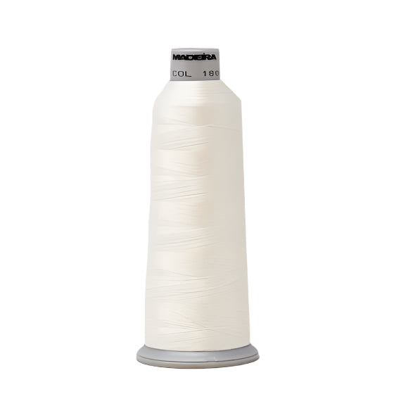 Madeira Polyneon #40 Cream White Embroidery Thread - 5,500yd | Screenprinting.com