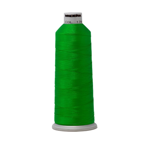 Madeira Polyneon #40 Green Embroidery Thread - 5,500yd | Screenprinting.com