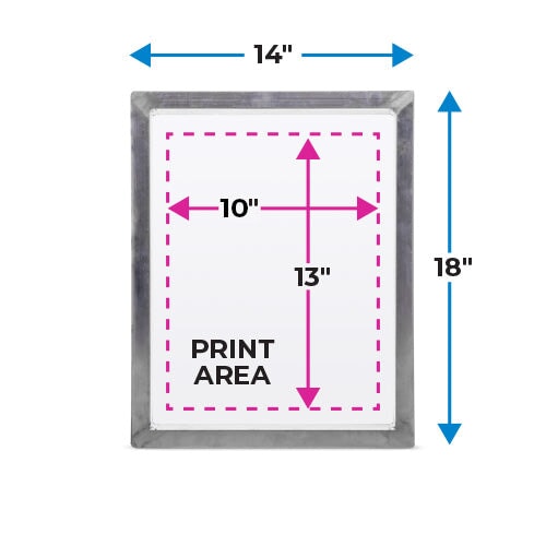 Pigskins & Pigtails 14x18in Aluminum Screen Printing Frame | Screenprinting.com