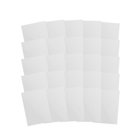 Fifty PrintGRIP White adhesive sheets with backing fully peeled away