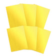 Six PrintGRIP Yellow adhesive sheets with backing fully peeled away