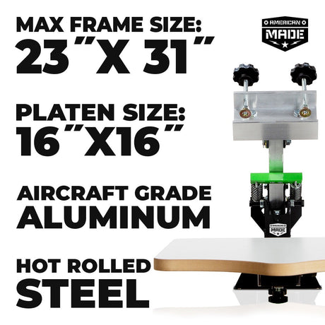 Riley Hopkins 150 1 Color 1 Station Screen Printing Press | Screenprinting.com