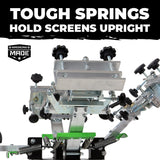 Riley Hopkins 250 4 Color 1 Station Screen Printing Press with XY Micro Registration | Screenprinting.com