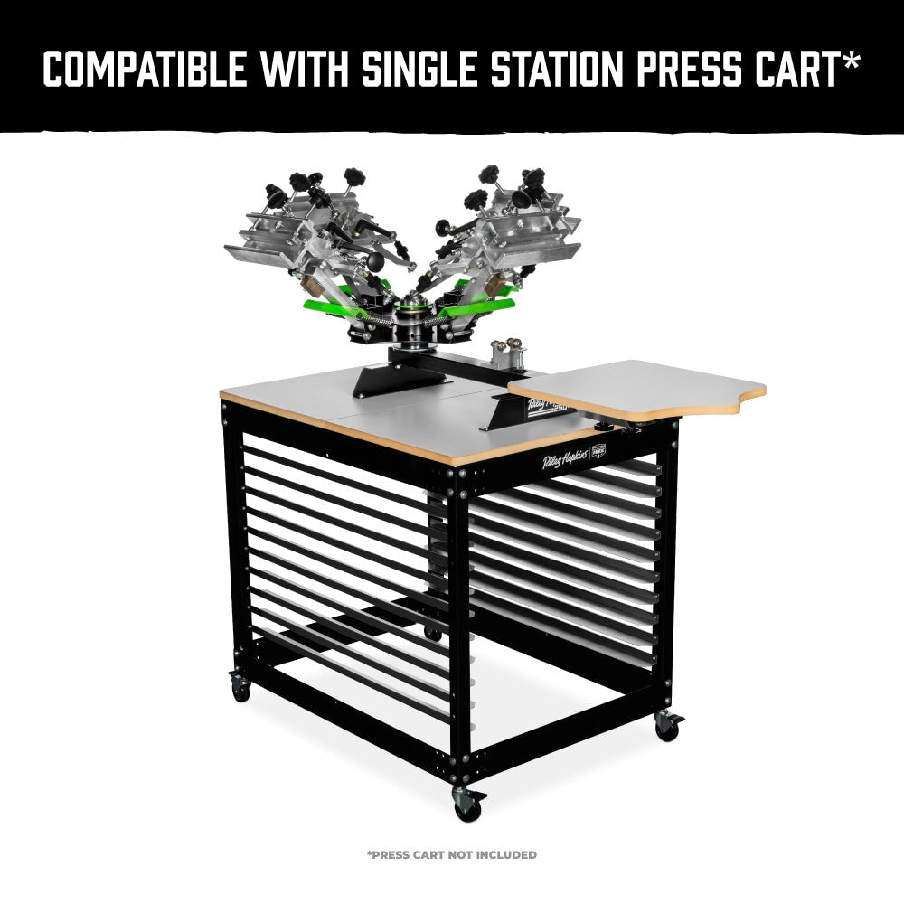 Riley Hopkins 250+ 4 Color 1 Station Screen Printing Press with XYZ Micro Registration | Screenprinting.com
