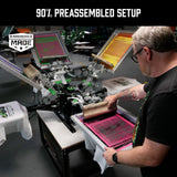 Riley Hopkins 250+ 4 Color 1 Station Screen Printing Press with XYZ Micro Registration | Screenprinting.com