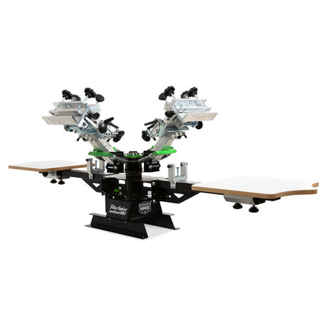 Riley Hopkins 250 4 Color 2 Station Screen Printing Press with XY Micro Registration | Screenprinting.com