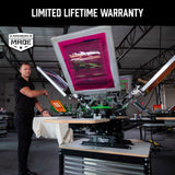 Riley Hopkins 250+ 4 Color 2 Station Screen Printing Press with XYZ Micro Registration | Screenprinting.com