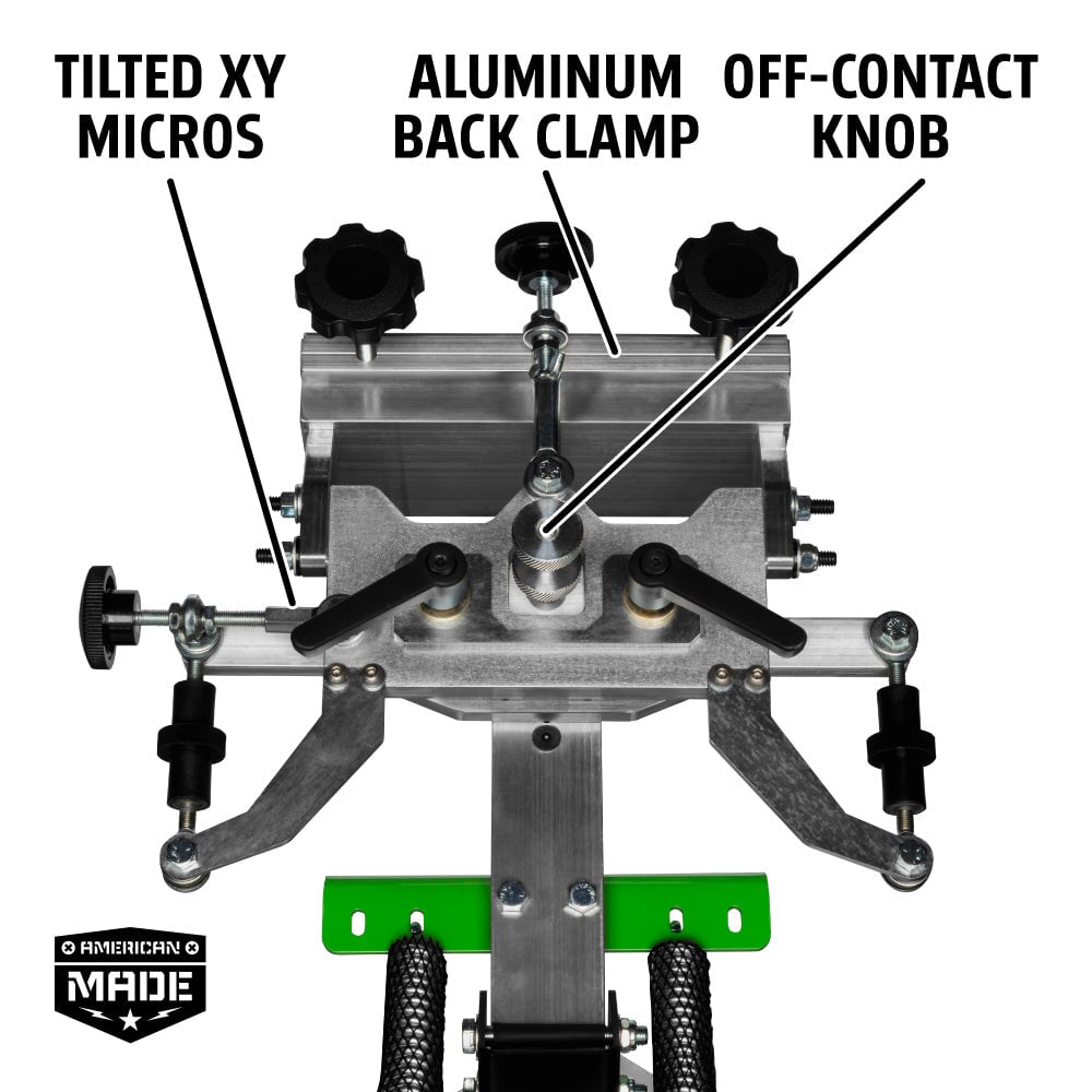 Riley Hopkins 250+ 4 Color 2 Station Screen Printing Press with XYZ Micro Registration | Screenprinting.com