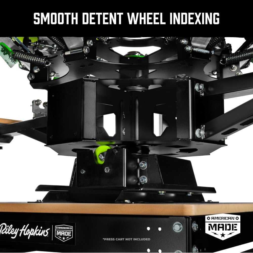 Riley Hopkins 250+ 4 Color 2 Station Screen Printing Press with XYZ Micro Registration | Screenprinting.com