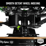 Riley Hopkins 250+ 4 Color 2 Station Screen Printing Press with XYZ Micro Registration | Screenprinting.com