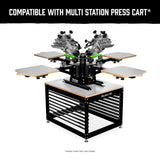 Riley Hopkins 250+ 4 Color 4 Station Screen Printing Press with XYZ Micro Registration | Screenprinting.com