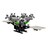 Riley Hopkins 250+ 6 Color 2 Station Screen Printing Press with XYZ Micro Registration Aluminum (16x18) | Screenprinting.com