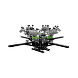 Riley Hopkins 250+ 6 Color 4 Station Screen Printing Press with XYZ Micro Registration | Screenprinting.com
