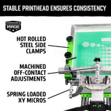 Riley Hopkins 360 8 Color 6 Station Press with XYZ Micro Registration | Screenprinting.com