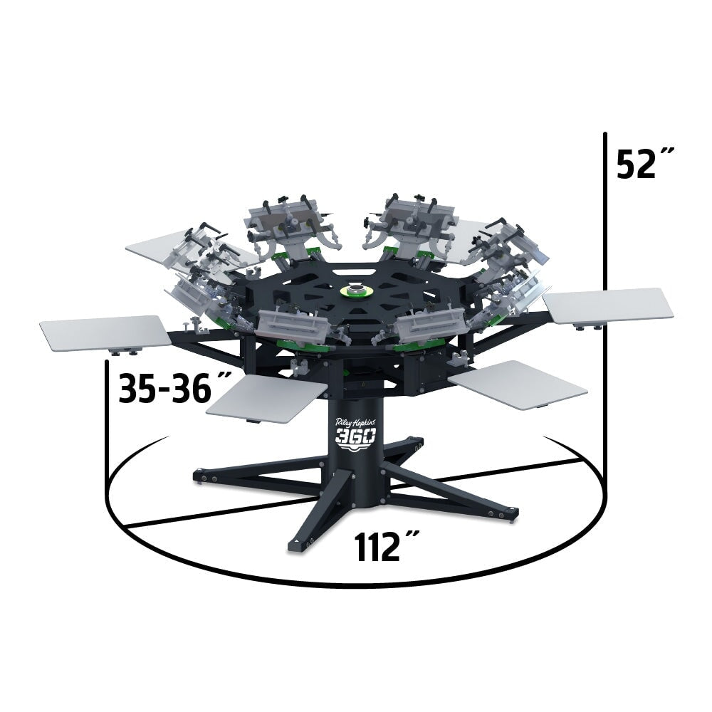 Riley Hopkins 360 8 Color 6 Station Press with XYZ Micro