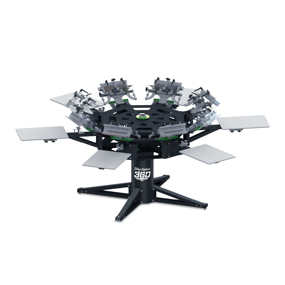 Riley Hopkins 360 8 Color 6 Station Press with XYZ Micro