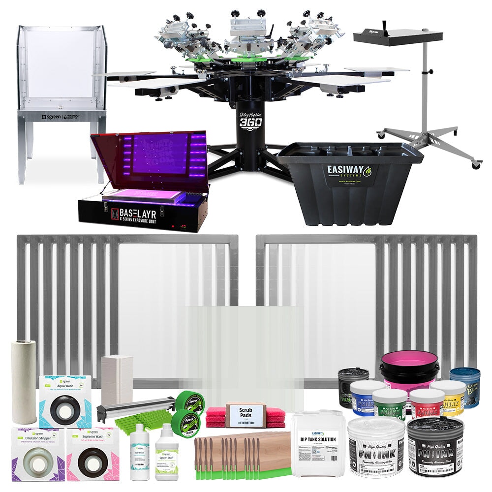 Riley Hopkins 360 Enhanced Screen Printing Shop Kit | Screenprinting.com