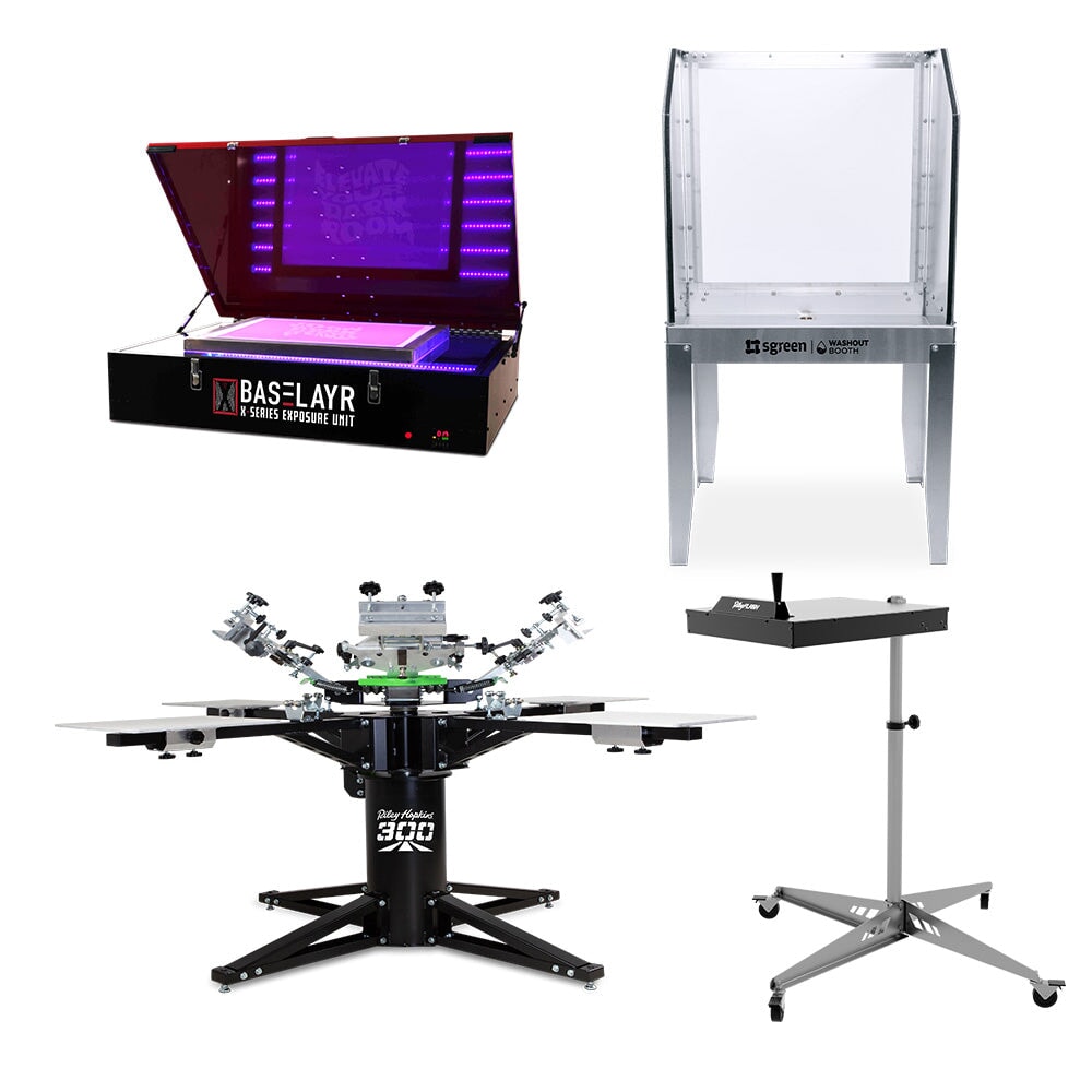 Riley Hopkins 360 Enhanced Screen Printing Shop Kit | Screenprinting.com