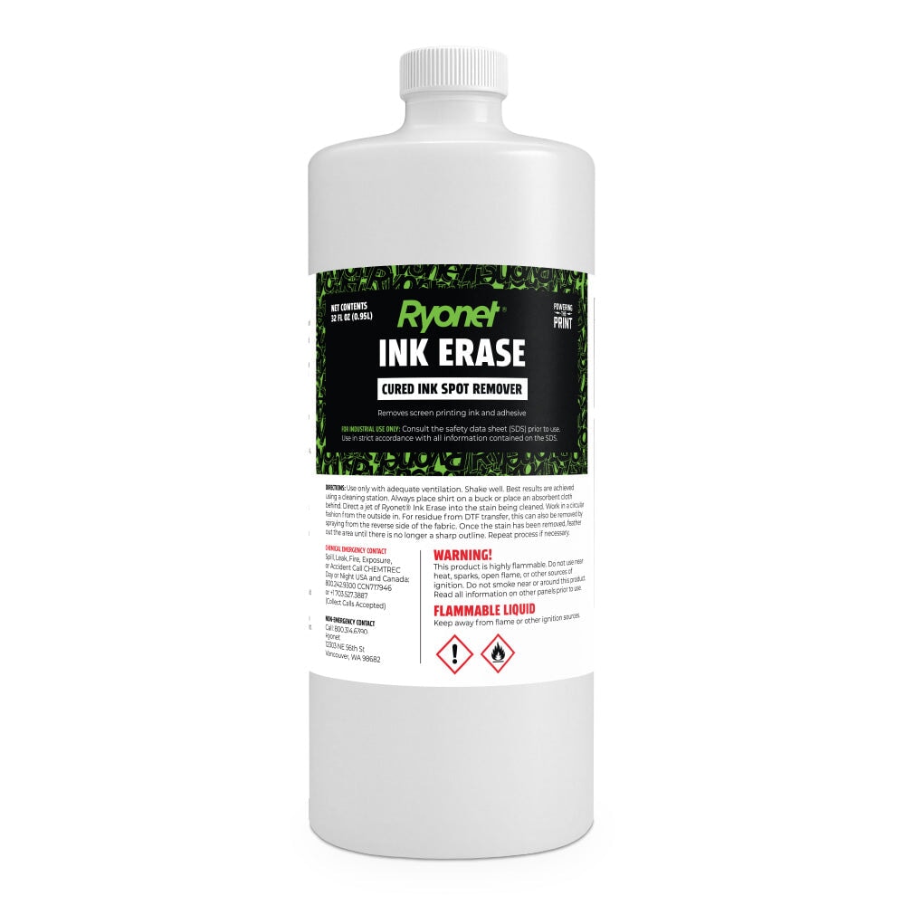 Ryonet Ink Erase Cured Ink Spot Remover | Screenprinting.com