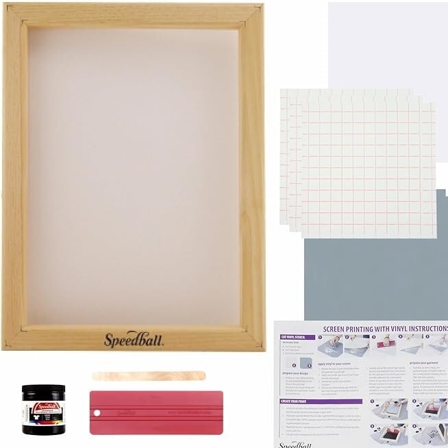 Speedball Beginner Craft Vinyl Screen Printing Kit | Screenprinting.com