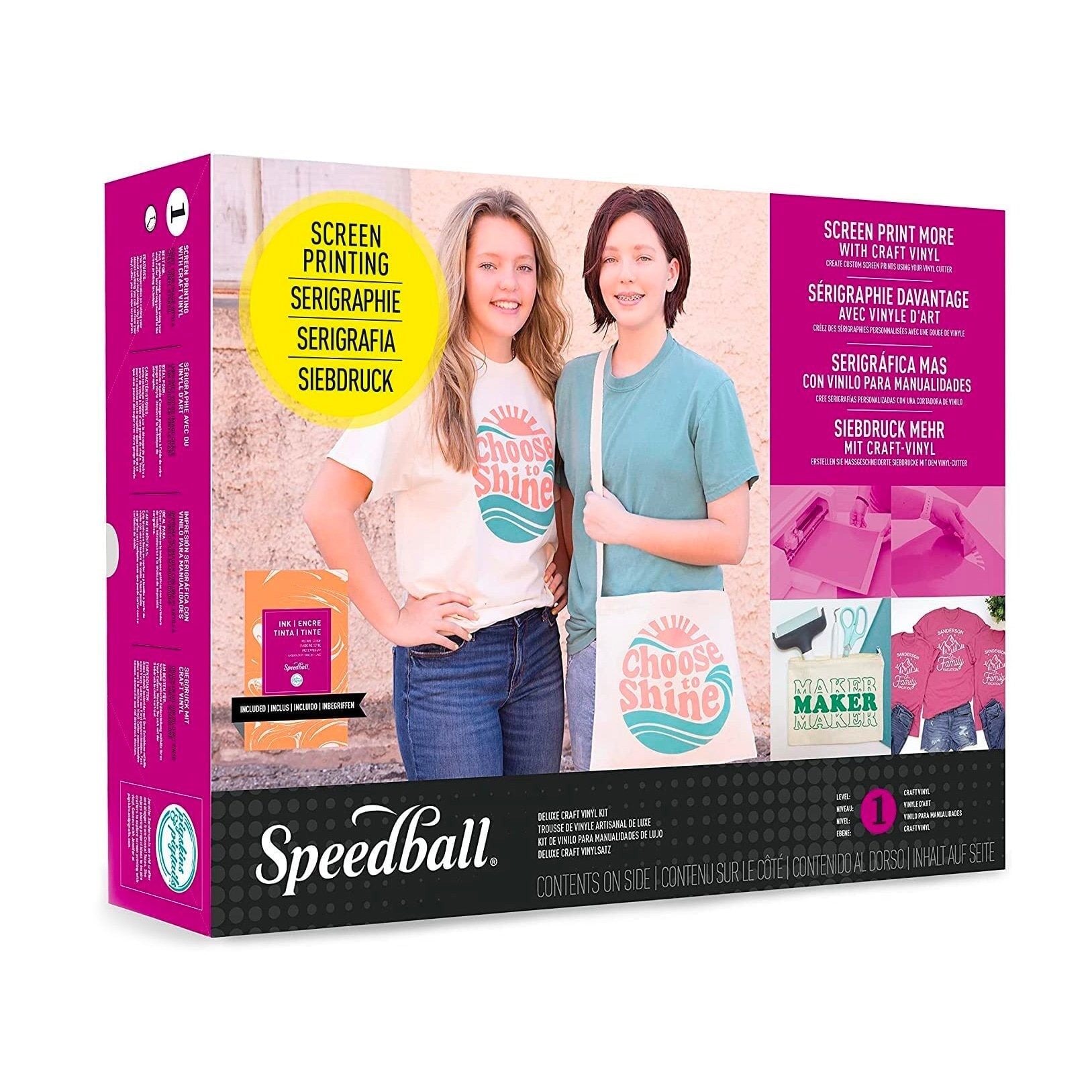 Speedball Deluxe Craft Vinyl Screen Printing Kit by