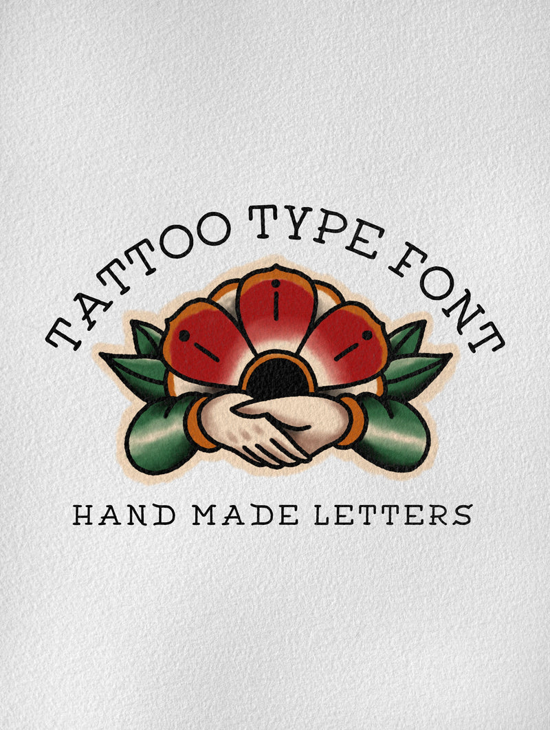 Tattoo Type Font (Download Only) | Screenprinting.com