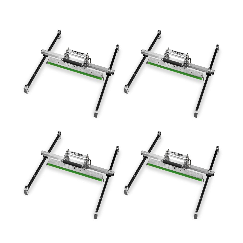 The Rudy Press Squeegee/Flood Bar Attachment - 23x31in 4 Pack | Screenprinting.com