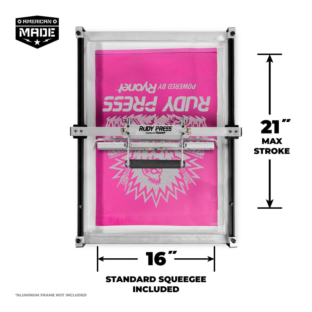 The Rudy Press Squeegee/Flood Bar Attachment - 23x31in | Screenprinting.com