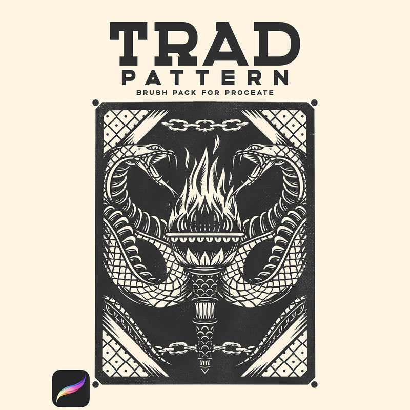Trad Pattern Brush Pack (Download Only) | Screenprinting.com