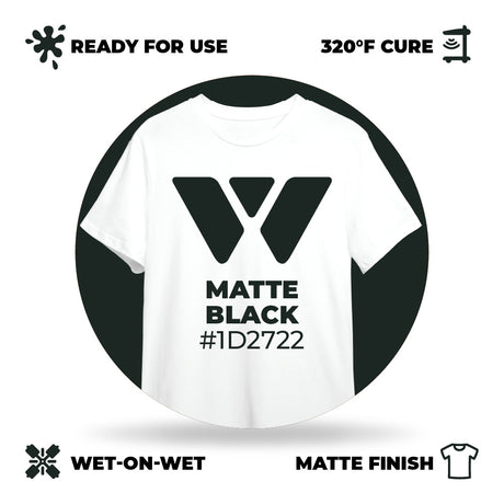 Wilflex Epic Matte Black Plastisol Ink | Screenprinting.com