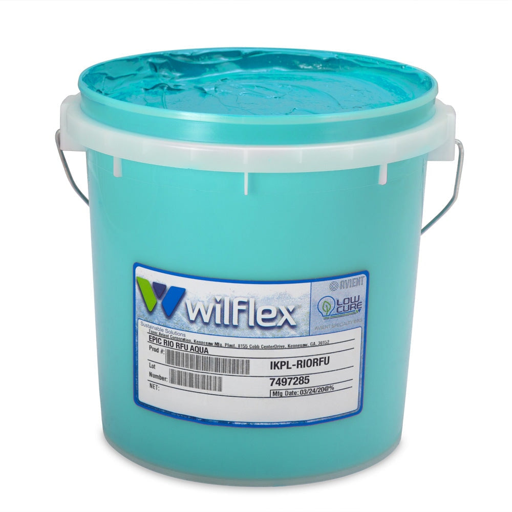 Wilflex Epic Rio RFU Aqua Plastisol Ink Gallon | Screenprinting.com