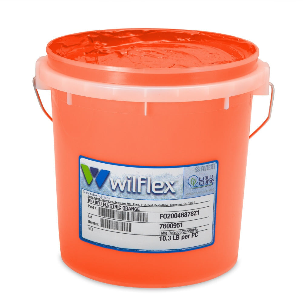 Wilflex Epic Rio RFU Electric Orange Plastisol Ink Gallon | Screenprinting.com