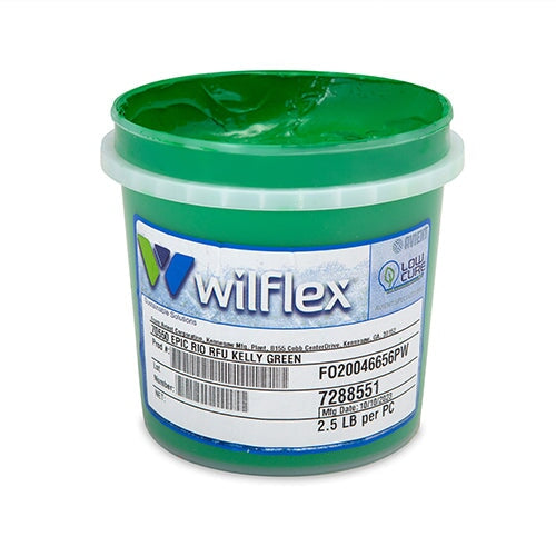 Wilflex Ink Chart Wilflex Epic Rio RFU Kelly Green Plastisol Ink | by ScreenPrinting.com
