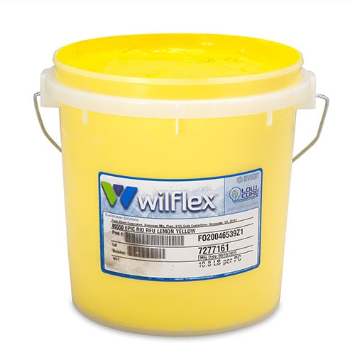 Wilflex Epic Rio RFU Lemon Yellow Plastisol Ink Gallon | Screenprinting.com