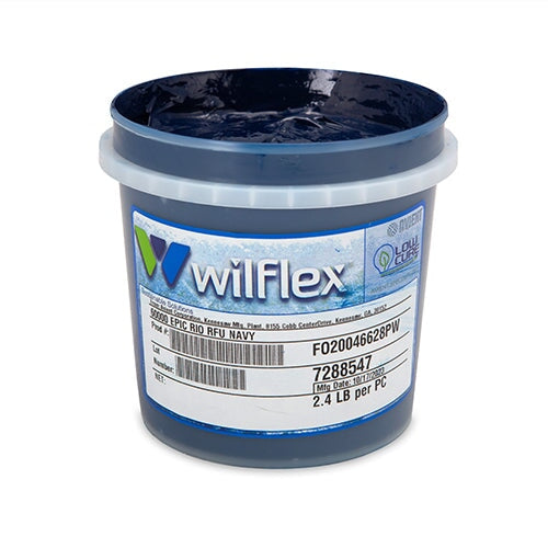 Wilflex Epic Rio RFU Navy Plastisol Ink Quart | Screenprinting.com