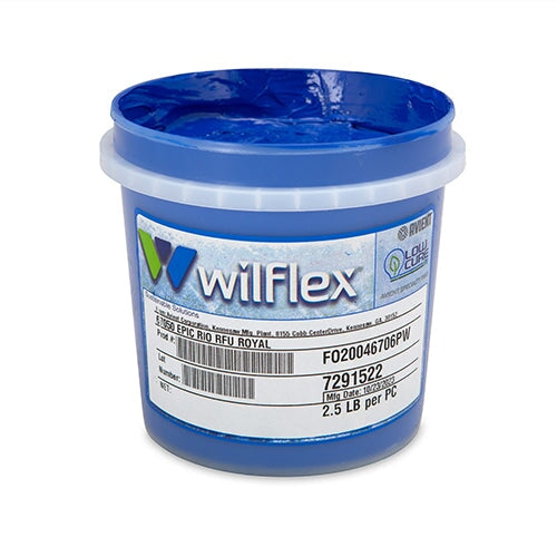 Wilflex Epic Rio RFU Royal Blue Plastisol Ink Quart | Screenprinting.com