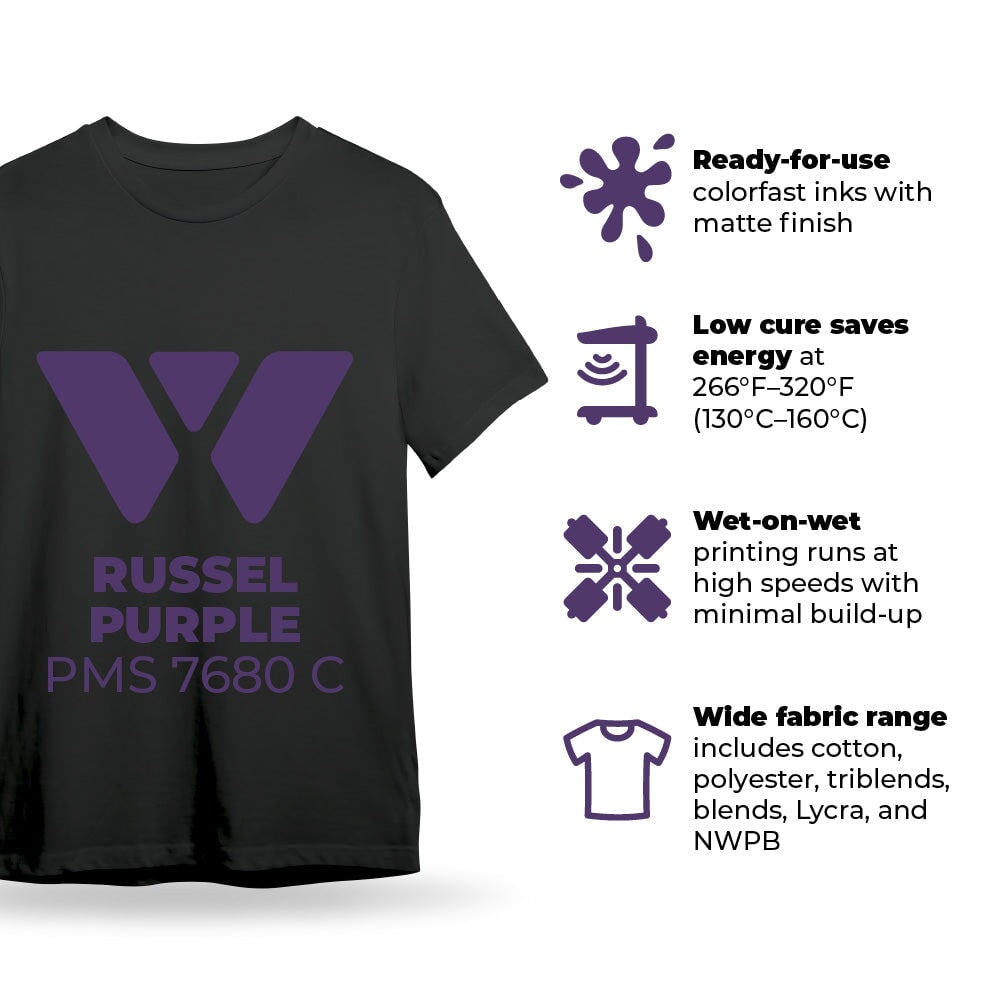 Wilflex Epic Rio RFU Russell Purple Plastisol Ink | Screenprinting.com