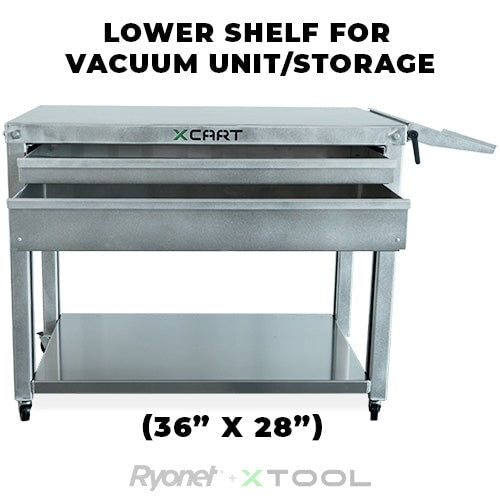 xCart Aluminum Small Heavy Duty Cart for xTool Laser and Engravers by