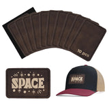 xTool Rectangular PU Iron-On Patch (10pcs) Brown/Gold | Screenprinting.com