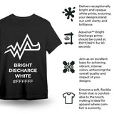Zodiac Aquarius Bright Discharge White | Screenprinting.com