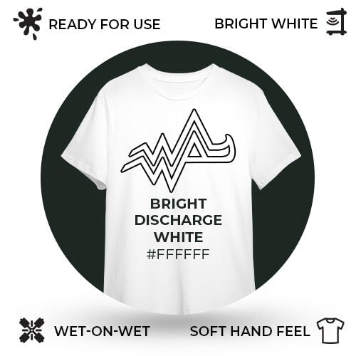 Zodiac Aquarius Bright Discharge White | Screenprinting.com