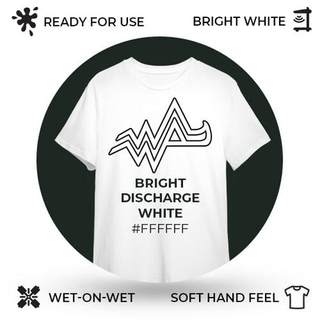 Zodiac Aquarius Bright Discharge White | Screenprinting.com
