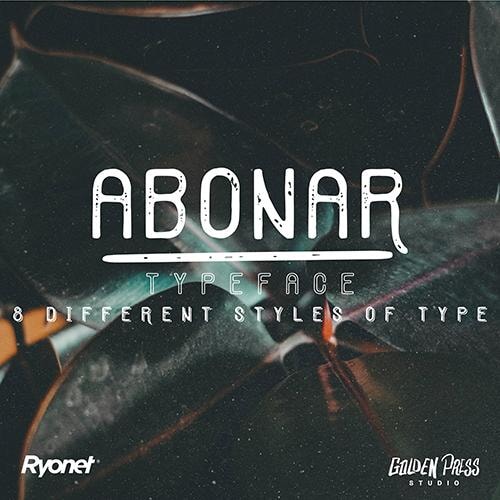 Abonar Font Pack by Golden Press Studio (Download Only) | Screenprinting.com