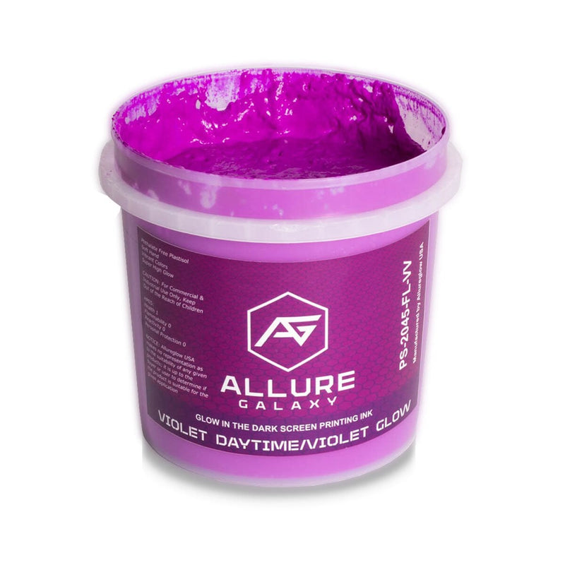 Allure Galaxy Violet HSA Water Based Glow Ink | Screenprinting.com