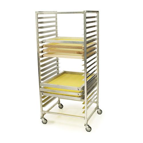 Metal Screen Rack Aluminum Screen & Frame Rack with 20 Slots | ScreenPrinting.com