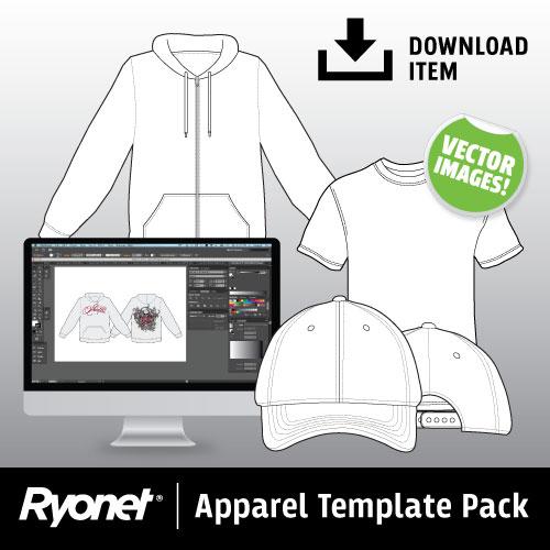 Apparel Line Art Template Pack (Download Only) | Screenprinting.com